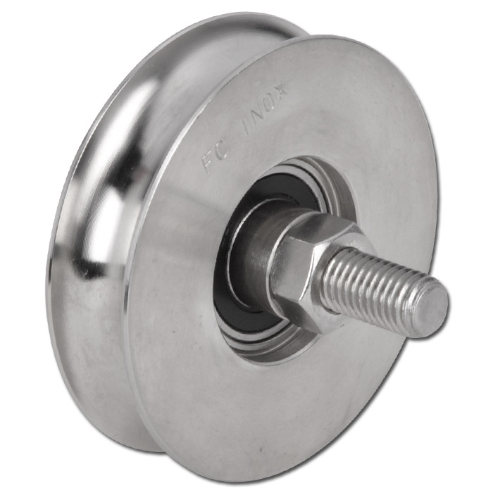 Stainless Steel Pulleys Capacity 150400 kg With Ball Bearing "TORWEGGE"