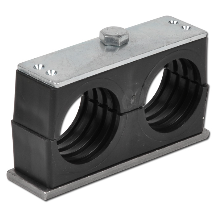 Double Pipe Clamps With Welding And Cover Plate Plate