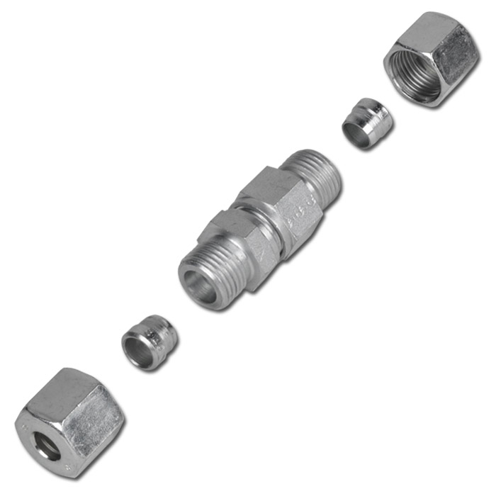 Ball Valves With Compression Ring Fittings Galvanized Steel Heavy