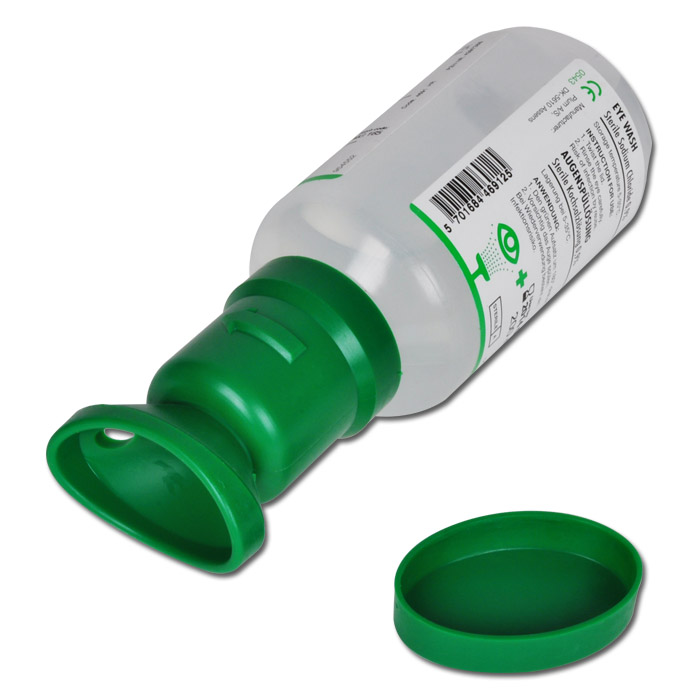 Eye wash bottle from Plum with Sodium Chloride Solution