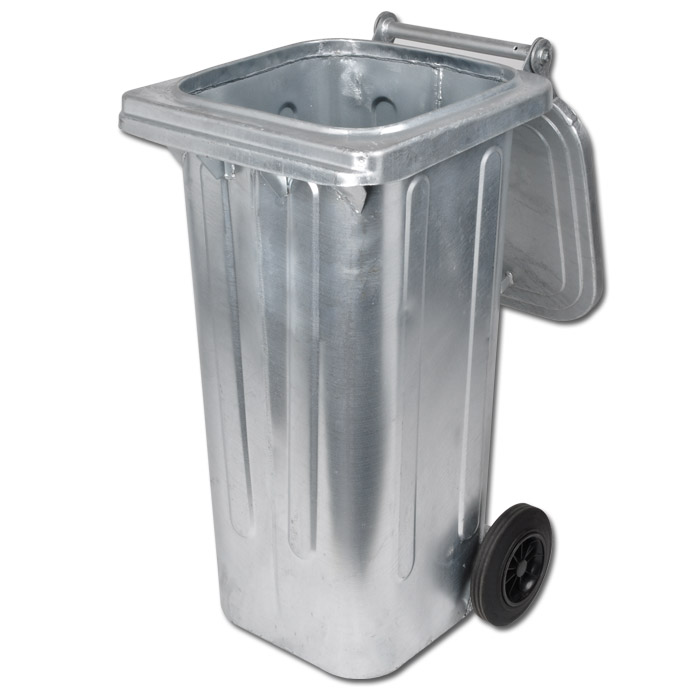 Big Edged Waste Bin MGB 120 / MGB 240 Galvanized Steel Sheet