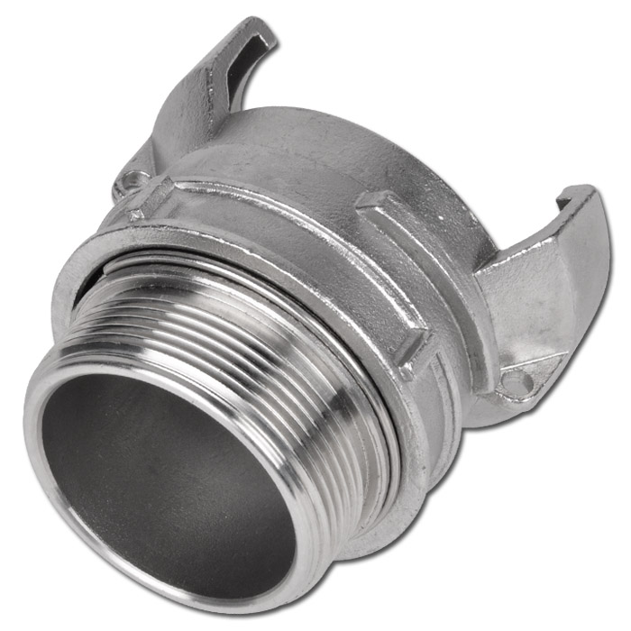 Guillemincoupling with outer thread and locking stainless steel